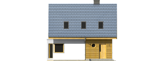 Serene - Projekt domu Syrenka - elewacja frontowa