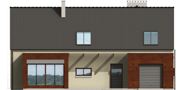 Stan G1 - Projekt domu Stanisław G1 - elewacja frontowa