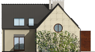 Stan G1 - Projekt domu Stanisław G1 - elewacja lewa