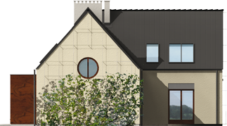 Stan G1 - Projekt domu Stanisław G1 - elewacja lewa