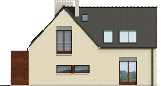 Stan G1 - Projekt domu Stanisław G1 - elewacja prawa