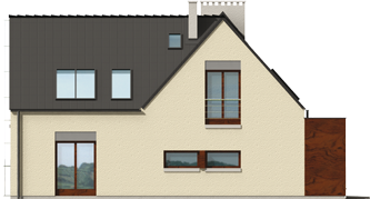 Stan G1 - Projekt domu Stanisław G1 - elewacja prawa