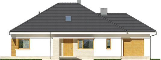 Flow III G1 - Projekt domu Flo III G1 - elewacja frontowa