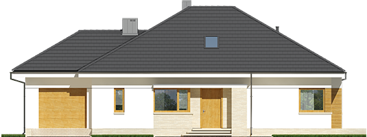 Flow III G1 - Projekt domu Flo III G1 - elewacja frontowa