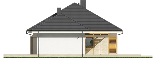 Flow III G1 - Projekt domu Flo III G1 - elewacja prawa