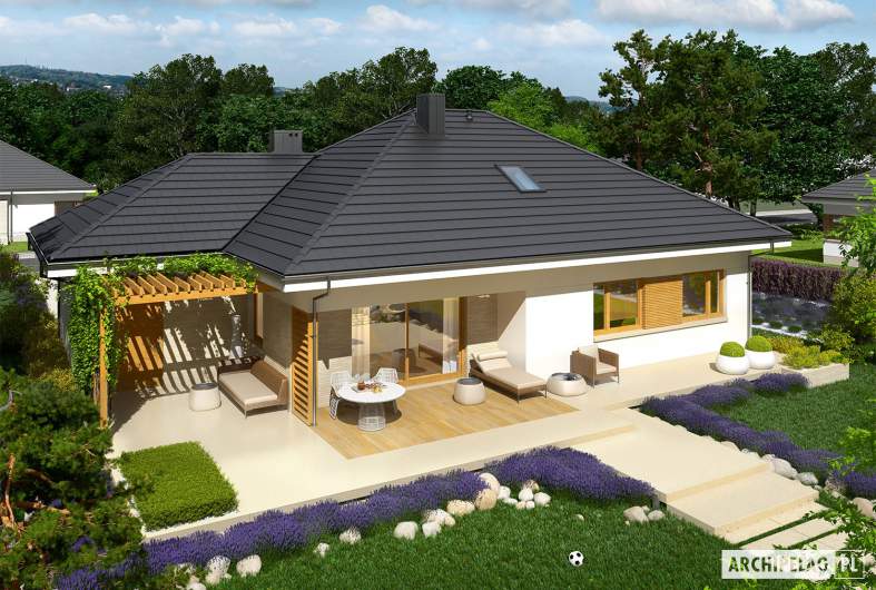 Projekt domu Flo III G1 - widok z góry