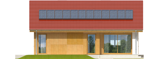 Rafael - Projekt domu Rafael - elewacja tylna