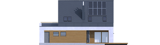 Projekt domu Sam G1 - elewacja tylna