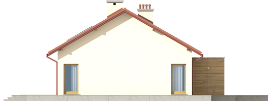 Edwin G1 ENERGO - Projekt domu Edwin G1 ENERGO - elewacja lewa