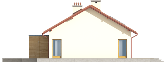 Edwin G1 ENERGO - Projekt domu Edwin G1 ENERGO - elewacja lewa