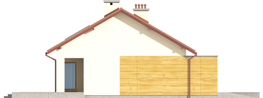 Edwin G1 ENERGO - Projekt domu Edwin G1 ENERGO - elewacja prawa