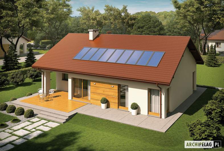 Projekt domu Edwin G1 ENERGO - widok z góry
