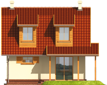 Vera - Projekt domu Wera - elewacja tylna