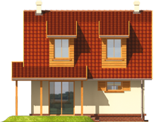 Vera - Projekt domu Wera - elewacja tylna