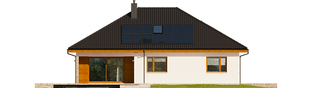 Projekt domu Astrid (mała) II G2 ENERGO PLUS - elewacja tylna