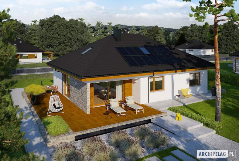 Projekt domu Astrid (mała) II G2 ENERGO PLUS - widok z góry