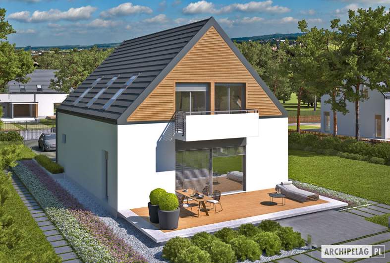 Projekt domu Noel G1 ENERGO - widok z góry