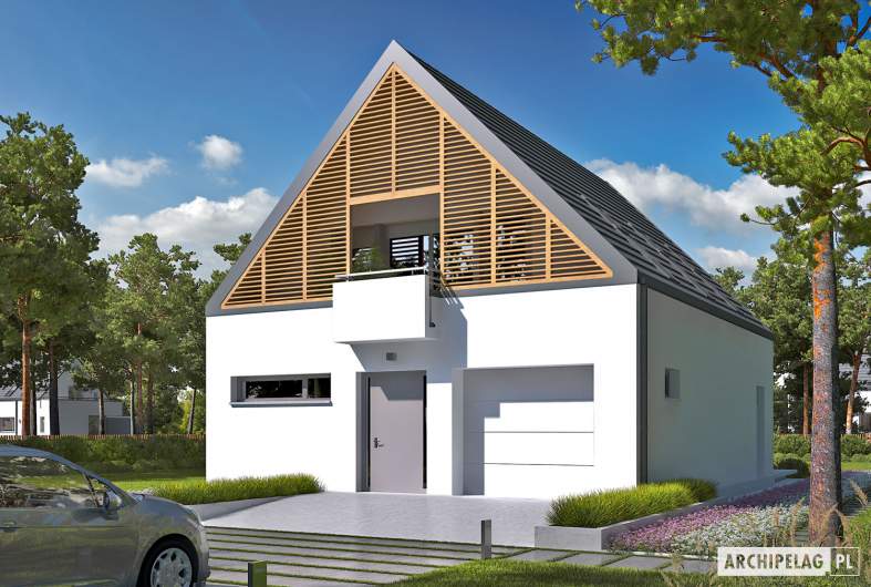 Projekt domu Noel G1 ENERGO - wizualizacja frontowa