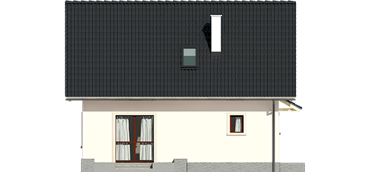 Celine - Projekt domu Celinka - elewacja tylna