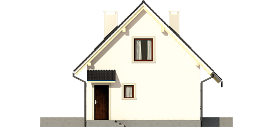 Celine - Projekt domu Celinka - elewacja prawa