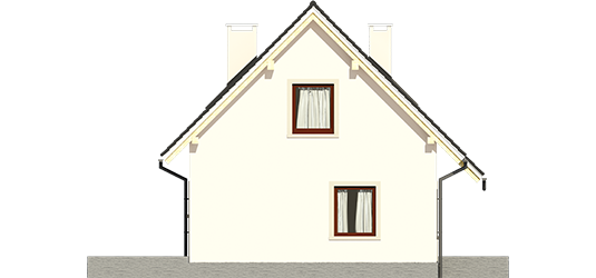 Celine - Projekt domu Celinka - elewacja lewa