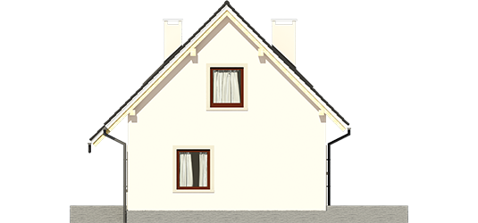 Celine - Projekt domu Celinka - elewacja lewa