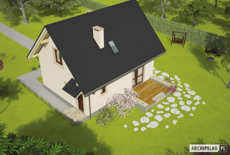 Projekt domu Celinka - widok z góry