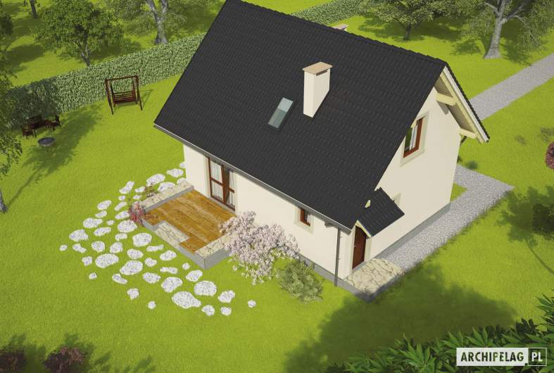Projekt domu Celinka - widok z góry