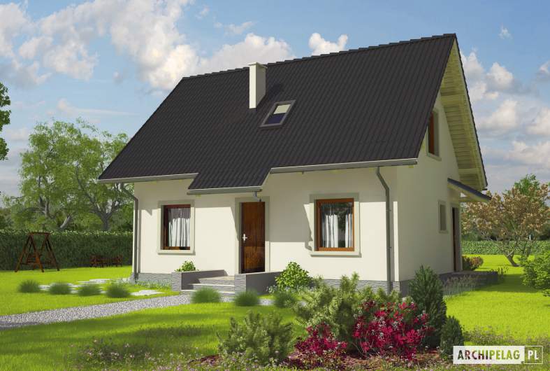 Projekt domu Celinka - wizualizacja frontowa