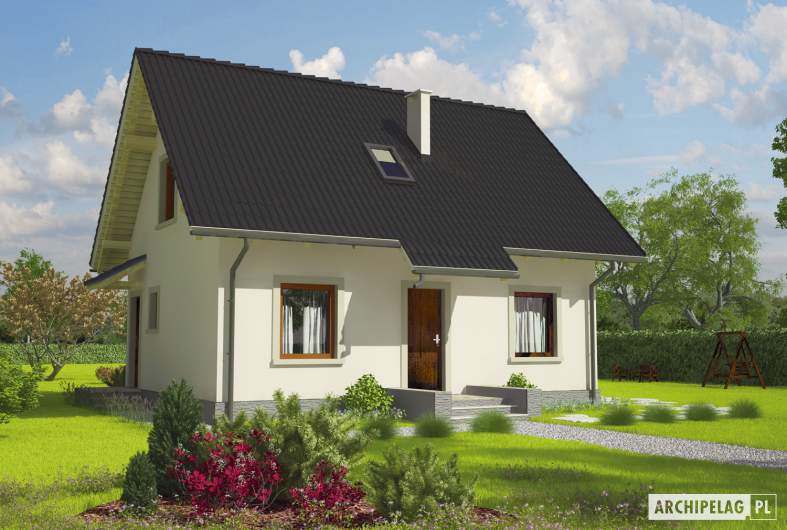 Projekt domu Celinka - wizualizacja frontowa