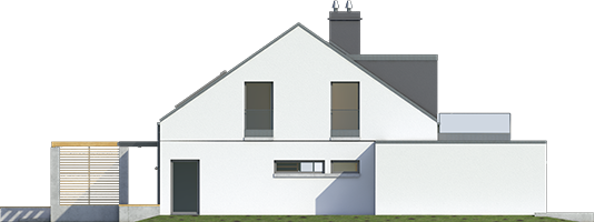 Edgar II G2 ENERGO - Projekt domu Edgar II G2 ENERGO - elewacja lewa