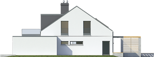 Edgar II G2 ENERGO - Projekt domu Edgar II G2 ENERGO - elewacja lewa