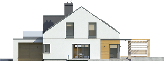 Edgar II G2 ENERGO - Projekt domu Edgar II G2 ENERGO - elewacja prawa