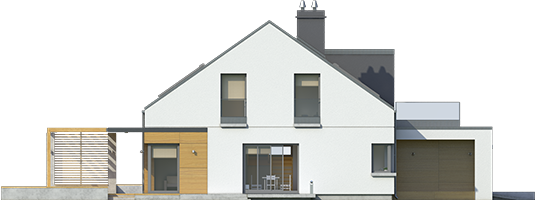 Edgar II G2 ENERGO - Projekt domu Edgar II G2 ENERGO - elewacja prawa