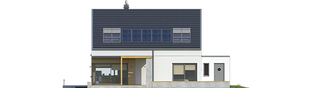 Projekt domu Edgar II G2 ENERGO - elewacja tylna