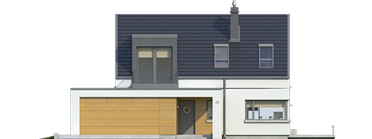 Edgar II G2 ENERGO - Projekt domu Edgar II G2 ENERGO - elewacja frontowa