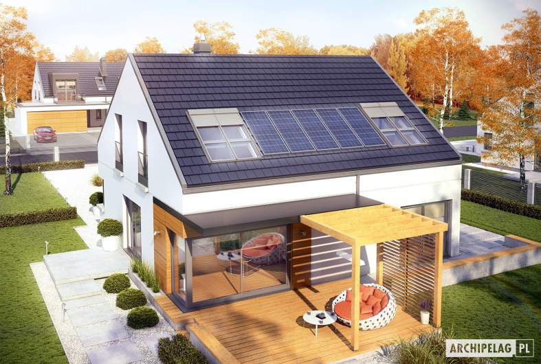 Projekt domu Edgar II G2 ENERGO - widok z góry