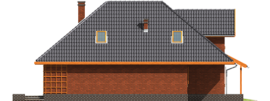 Ilona G1 - Projekt domu Ilona G1 - elewacja lewa