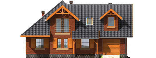 Ilona G1 - Projekt domu Ilona G1 - elewacja frontowa