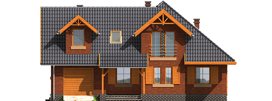 Ilona G1 - Projekt domu Ilona G1 - elewacja frontowa