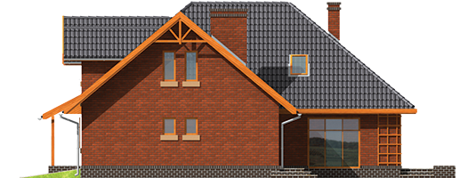 Ilona G1 - Projekt domu Ilona G1 - elewacja prawa