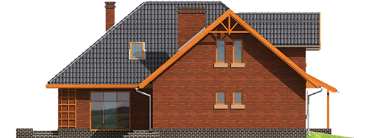 Ilona G1 - Projekt domu Ilona G1 - elewacja prawa