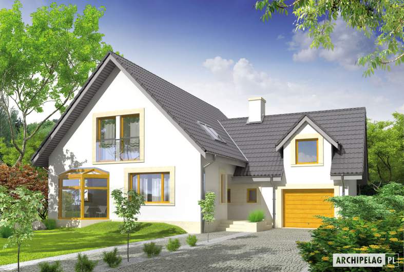 Projekt domu Edit II G1 - wizualizacja frontowa
