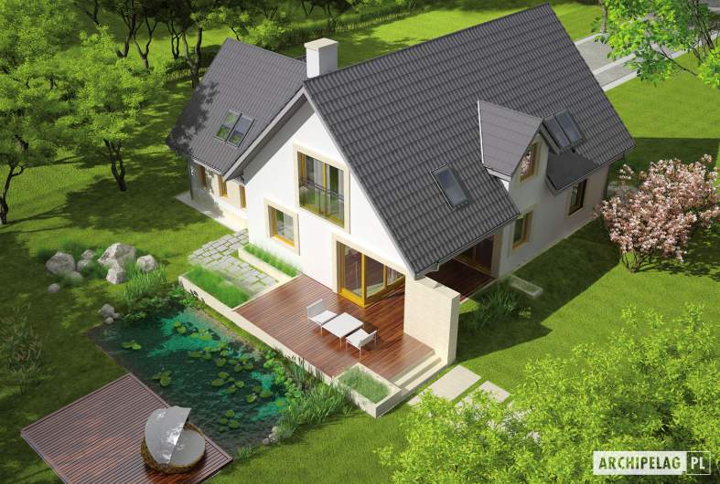 Projekt domu Edit II G1 - widok z góry