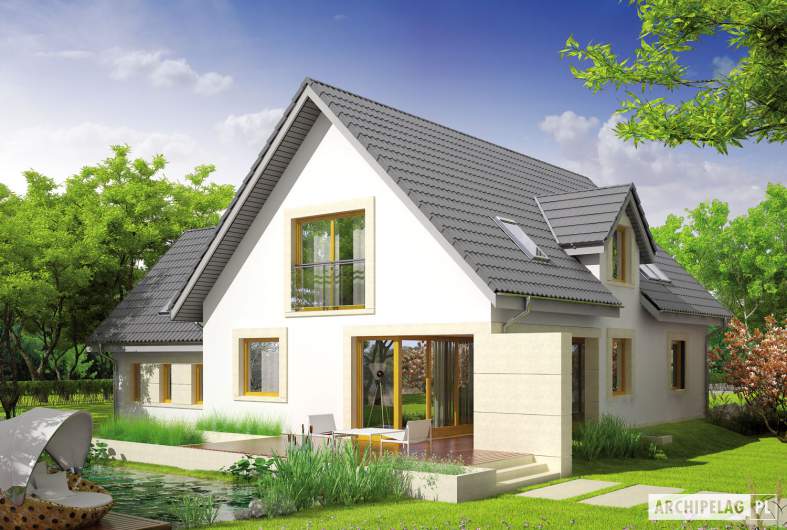 Projekt domu Edit II G1 - wizualizacja ogrodowa