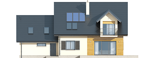 Marise II G2 ENERGO - Projekty domów ARCHIPELAG - Marisa II G2 ENERGO - elewacja tylna