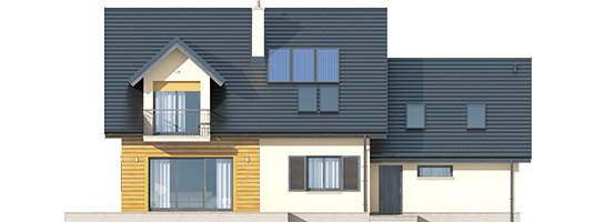 Marise II G2 ENERGO - Projekty domów ARCHIPELAG - Marisa II G2 ENERGO - elewacja tylna