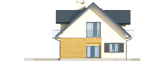 Marise II G2 ENERGO - Projekty domów ARCHIPELAG - Marisa II G2 ENERGO - elewacja lewa