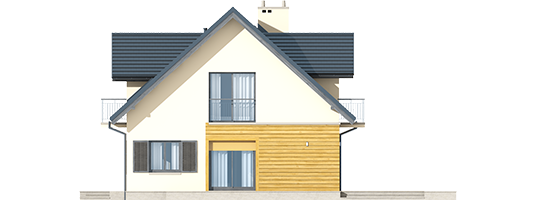 Marise II G2 ENERGO - Projekty domów ARCHIPELAG - Marisa II G2 ENERGO - elewacja lewa