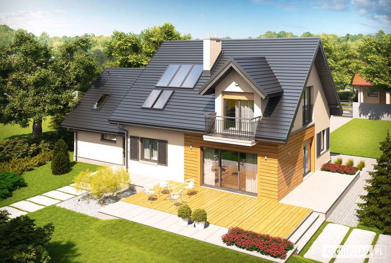 Projekt domu Marisa II G2 ENERGO - Projekty domów ARCHIPELAG - Marisa II G2 ENERGO - widok z góry